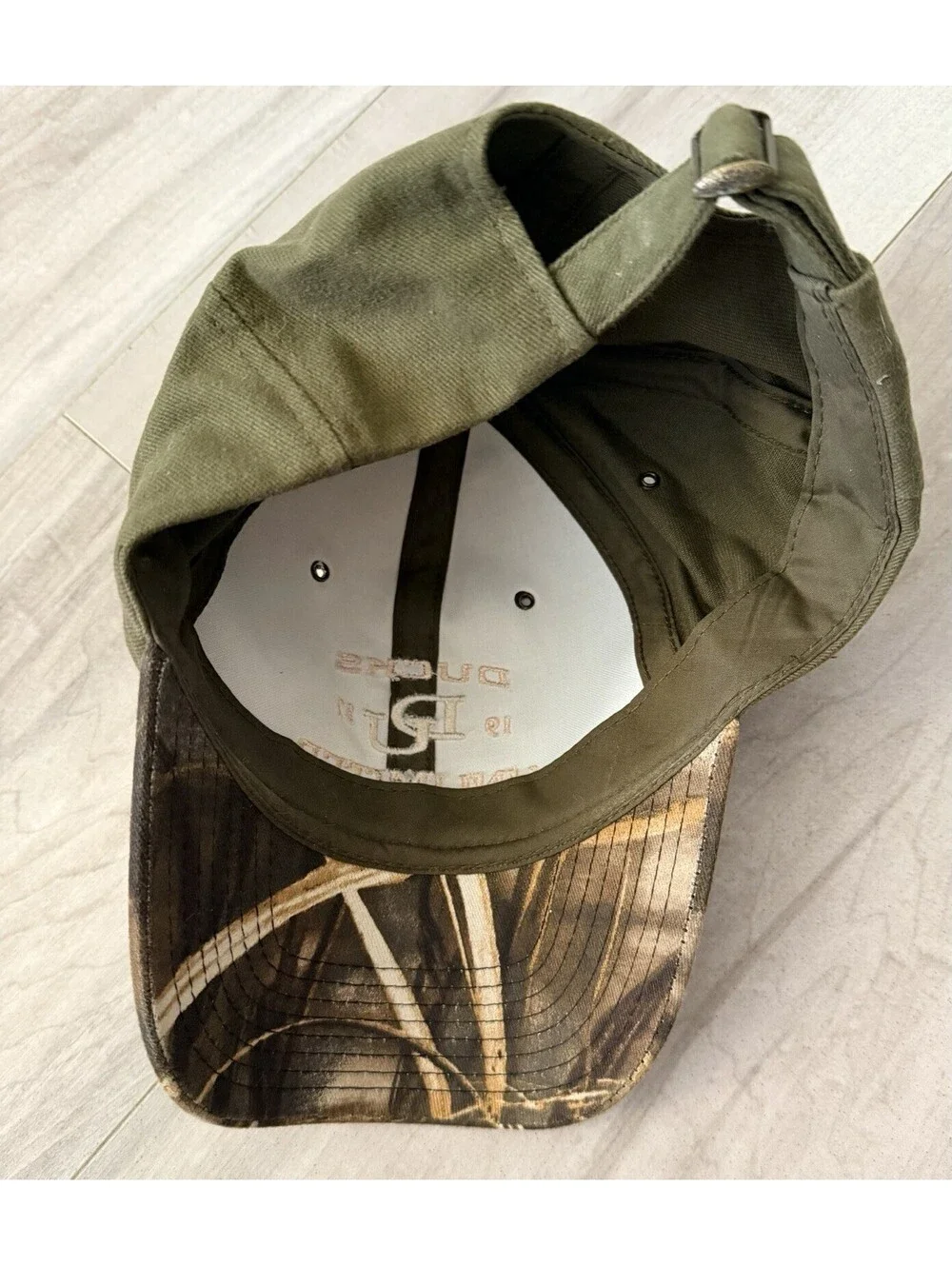 Hat Cap Licensed Ducks Unlimited Camouflage  Embroidered Hunting Adjustable